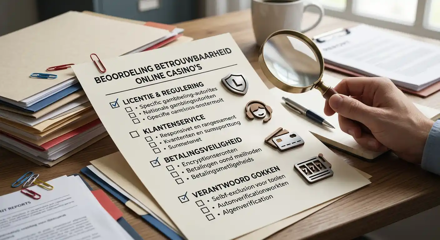 Redactionele checklist voor vergunning, support, betalingen en transparantie bij online casino's